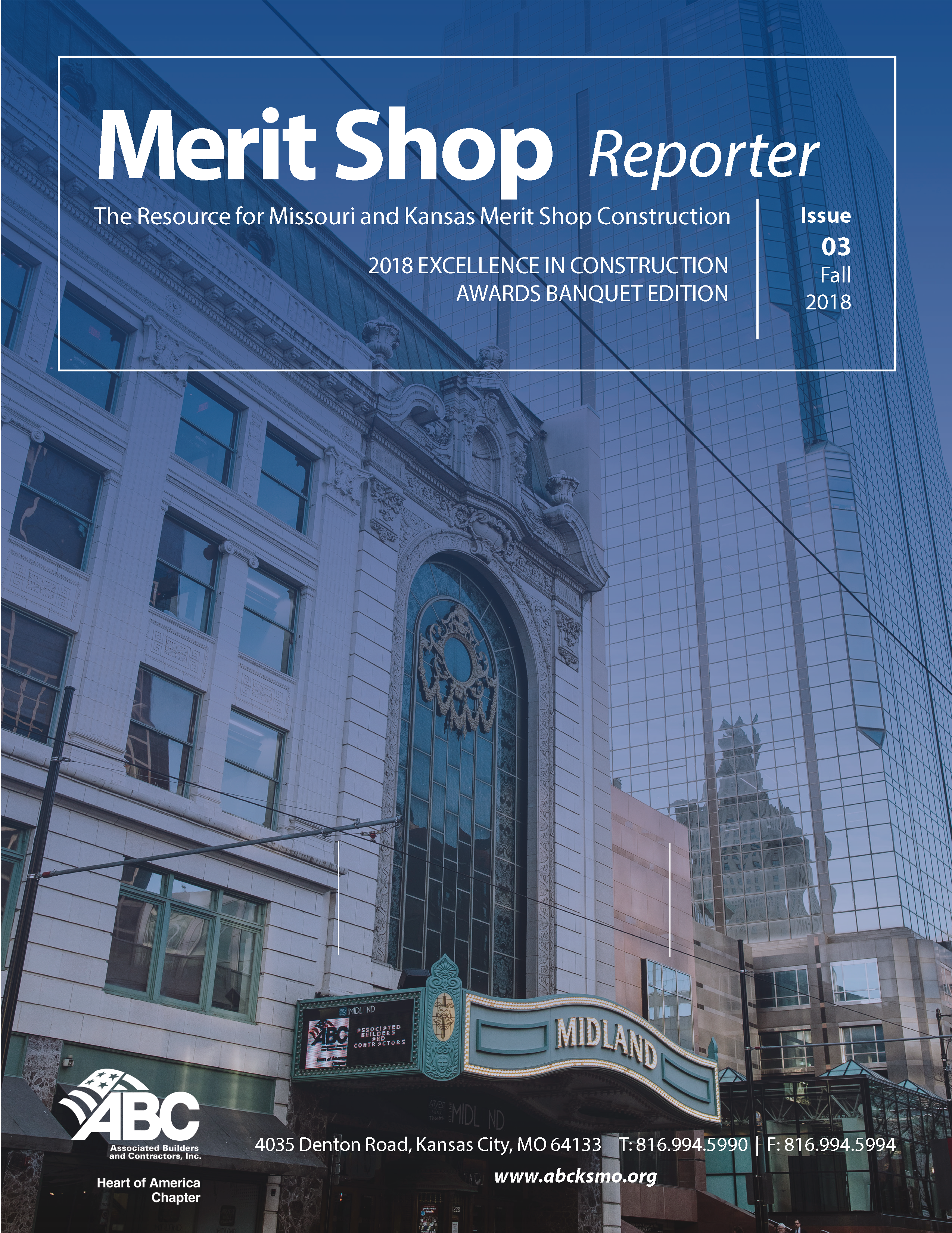 The Merit Shop Reporter | MSR 2018 Issue 3 Cover | Associated Builders & Contractors