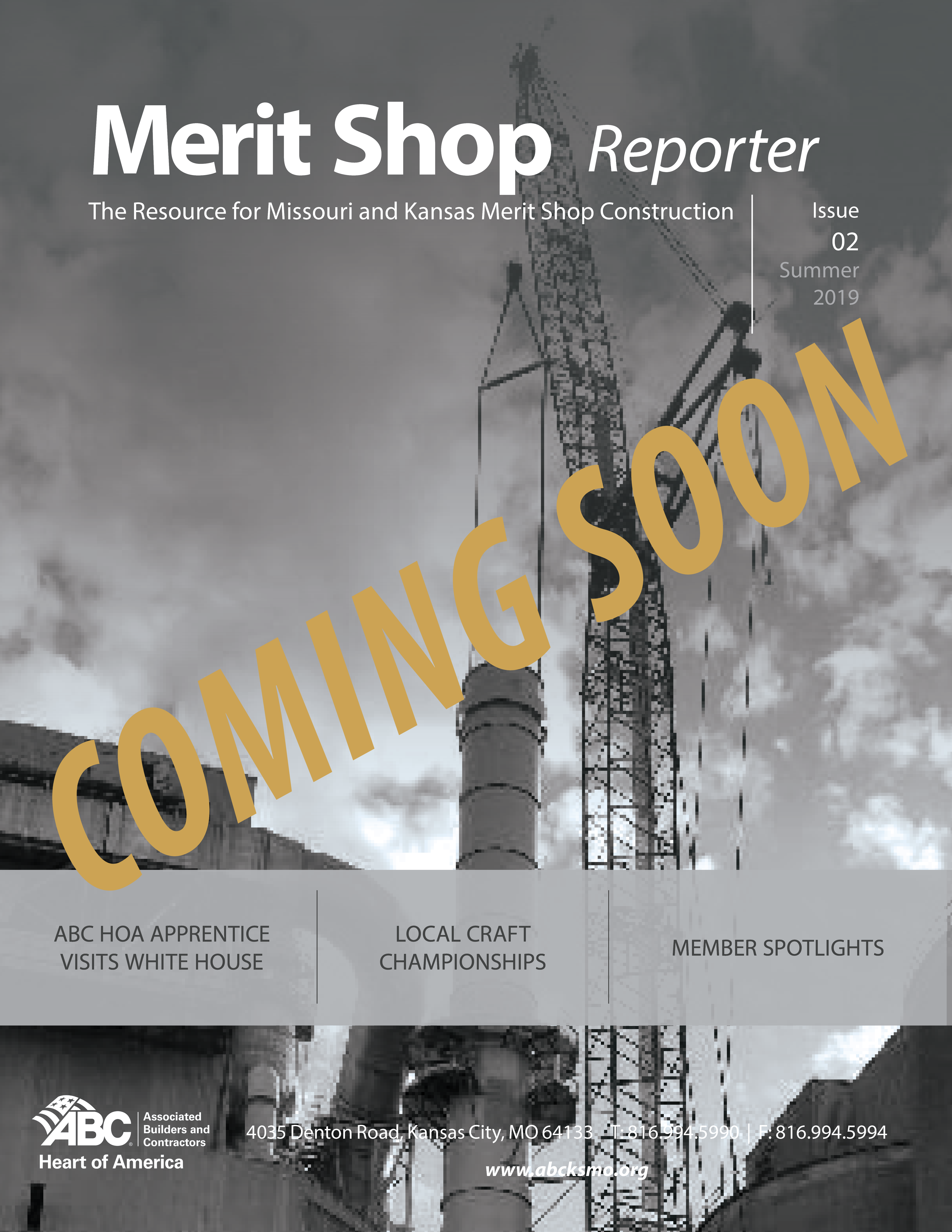 The Merit Shop Reporter | Website Teaser front page MSR19.V2 | Associated Builders & Contractors